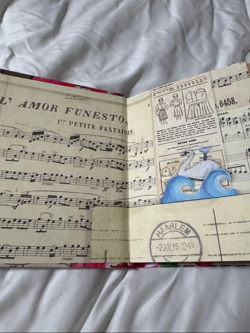 New Pip Studio Floral & Bird Passport Wallet And  music themed Address Book
